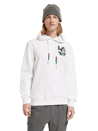 Scotch & Soda Trui REGULAR FIT ARTWORK HOODIE 175378 9R12D