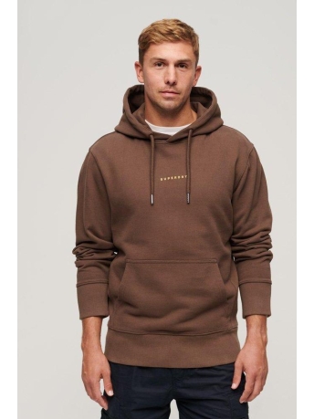 Superdry Trui CODE SURPLUS LOGO HOOD M2012504A 8QA FRENCH ROAST BROWN