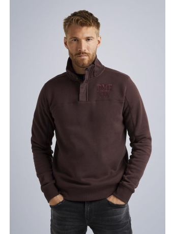 PME legend Trui HALF BUTTON ZIP COLLAR PSW2310462 8200