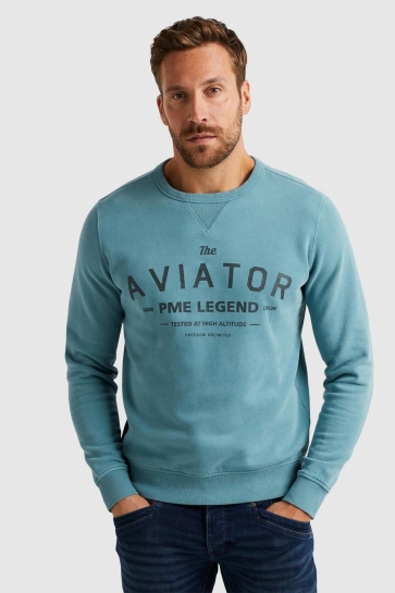 PME legend Trui SWEATSHIRT IN TERRY SWEAT FABRIC PSW2311461 5152