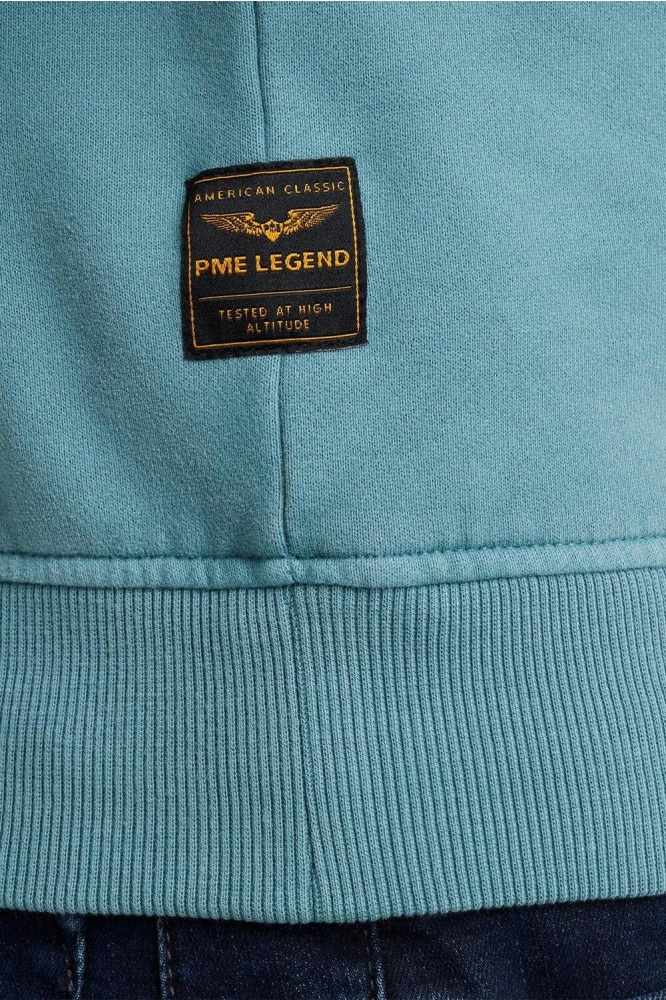 PME legend blauwe heren sweater | Close up