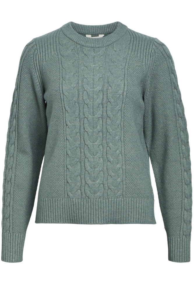 Object groene dames trui | Vooraanzicht