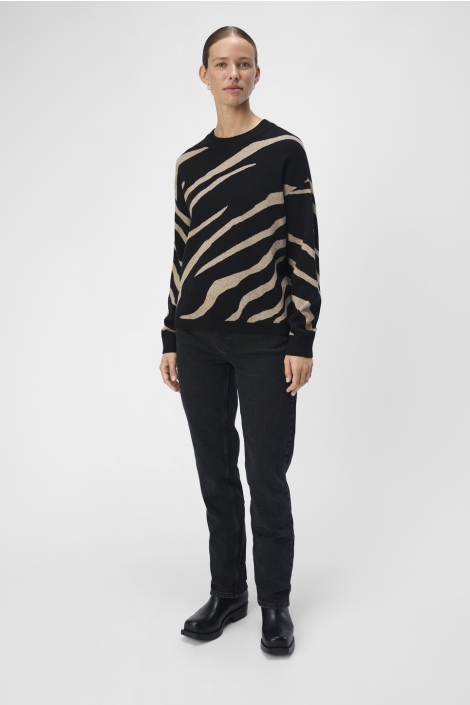 Object zwarte dames trui | Model