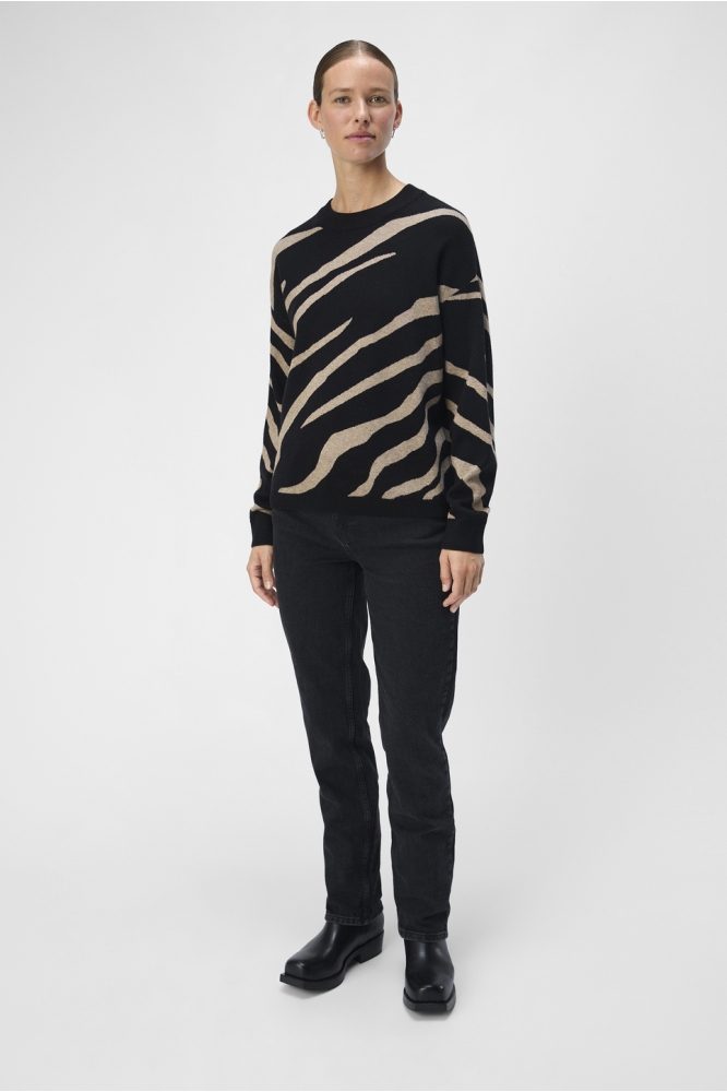 Object zwarte dames trui | Model