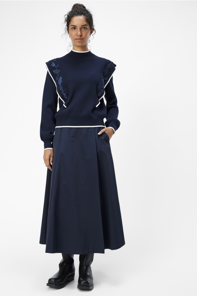 Object blauwe dames trui | Model