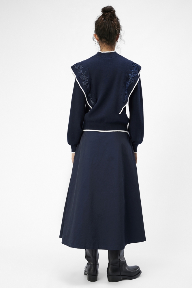 Object blauwe dames trui | Model