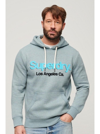 Superdry Trui CORE LOGO CLASSIC HOODIE M2013567A COASTAL BLUE GRIT