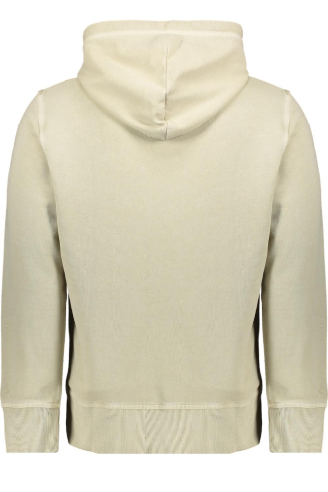 CONTRAST STITCH RELAXED HOODIE M2013078A 2LH WASHED PELICAN BEIGE