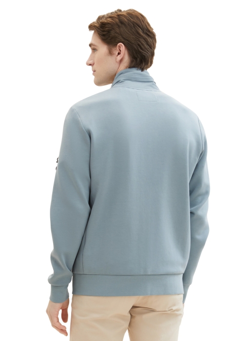 Tom Tailor detailed stand-up sweat jacket