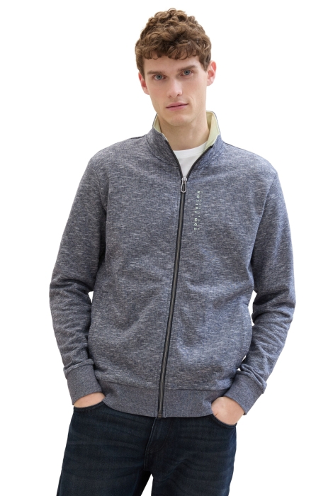 Tom Tailor basic stand-up sweat jacket