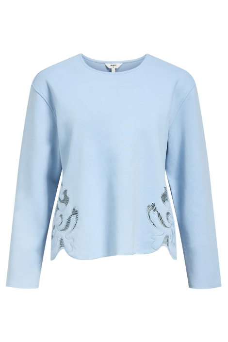 Object blauwe dames sweater | Vooraanzicht
