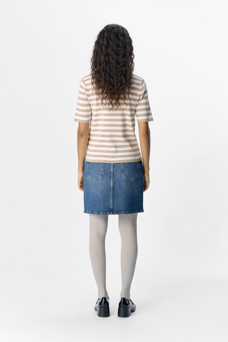 Object camel dames t-shirt | Model achteraanzicht