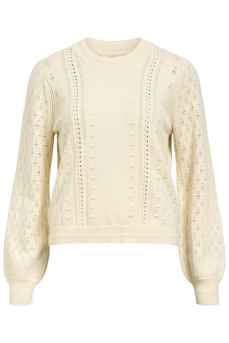 Object beige dames trui | Vooraanzicht