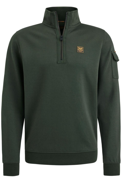 PME legend groene heren sweater | Vooraanzicht