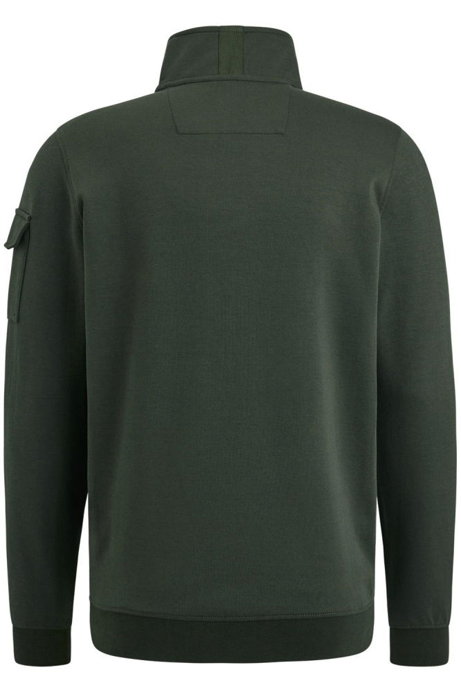 PME legend groene heren sweater | Achteraanzicht