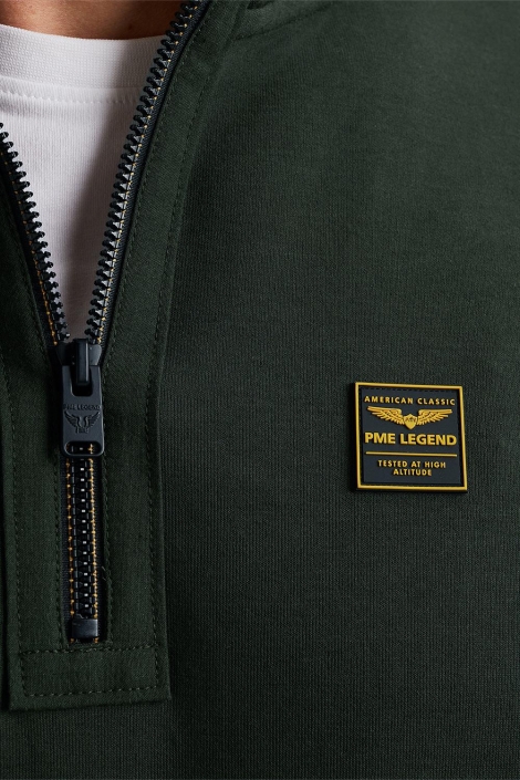 PME legend groene heren sweater | Close up