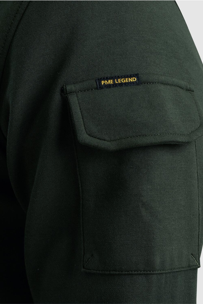 PME legend groene heren sweater | Close up