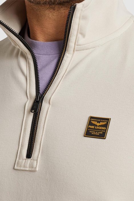 PME legend beige heren sweater | Close up