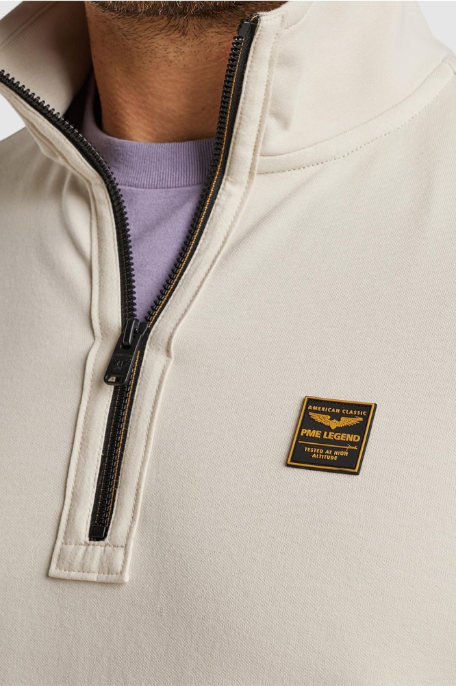 PME legend beige heren sweater | Close up