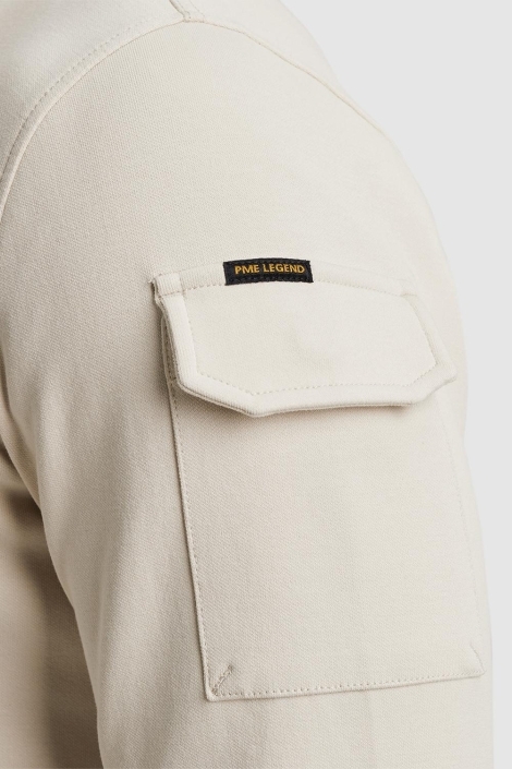 PME legend beige heren sweater | Close up