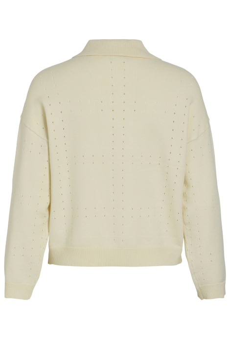 Vila beige dames trui | Achteraanzicht