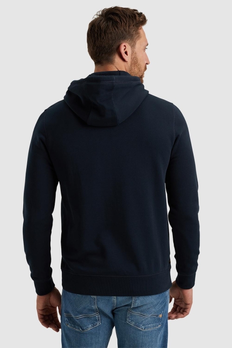 PME legend blauwe heren sweater | Model achteraanzicht