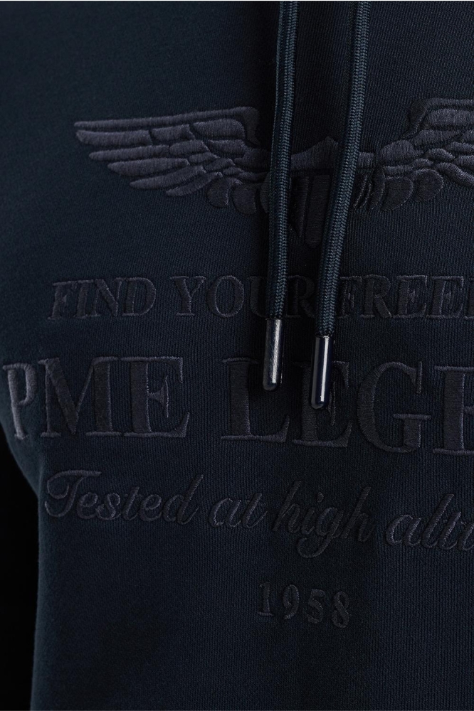 PME legend blauwe heren sweater | Close up