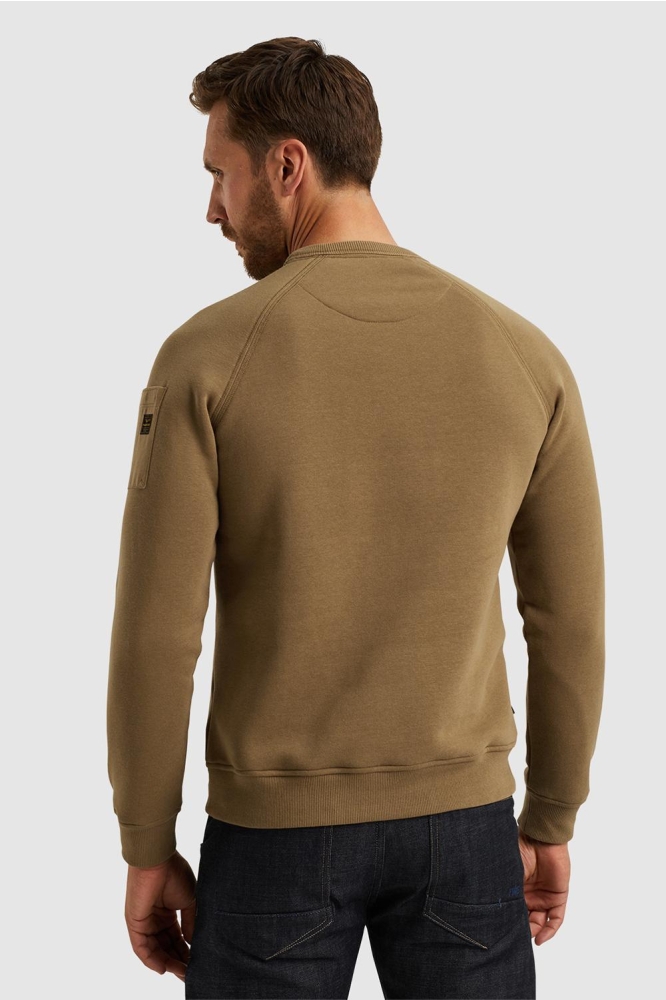 PME legend bruine heren trui | Model achteraanzicht