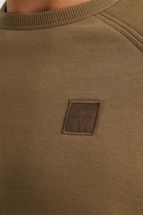 PME legend bruine heren trui | Close up