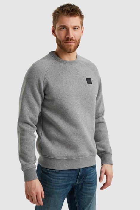 PME legend grijze heren trui | Model zijaanzicht