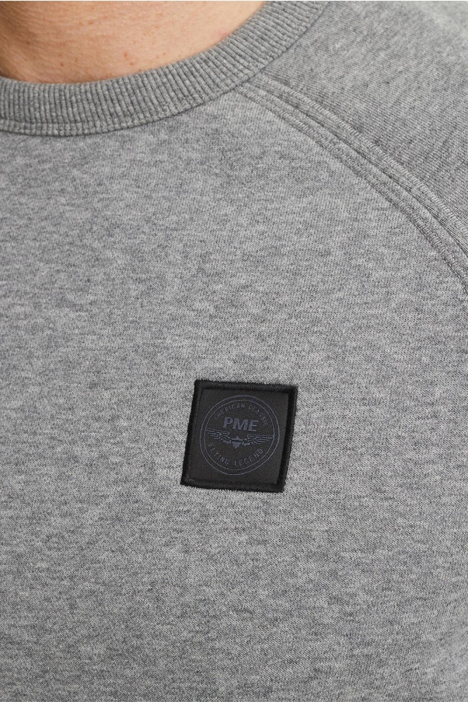 PME legend grijze heren trui | Close up