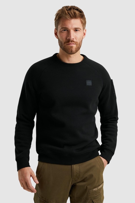 PME legend zwarte heren trui | Model vooraanzicht