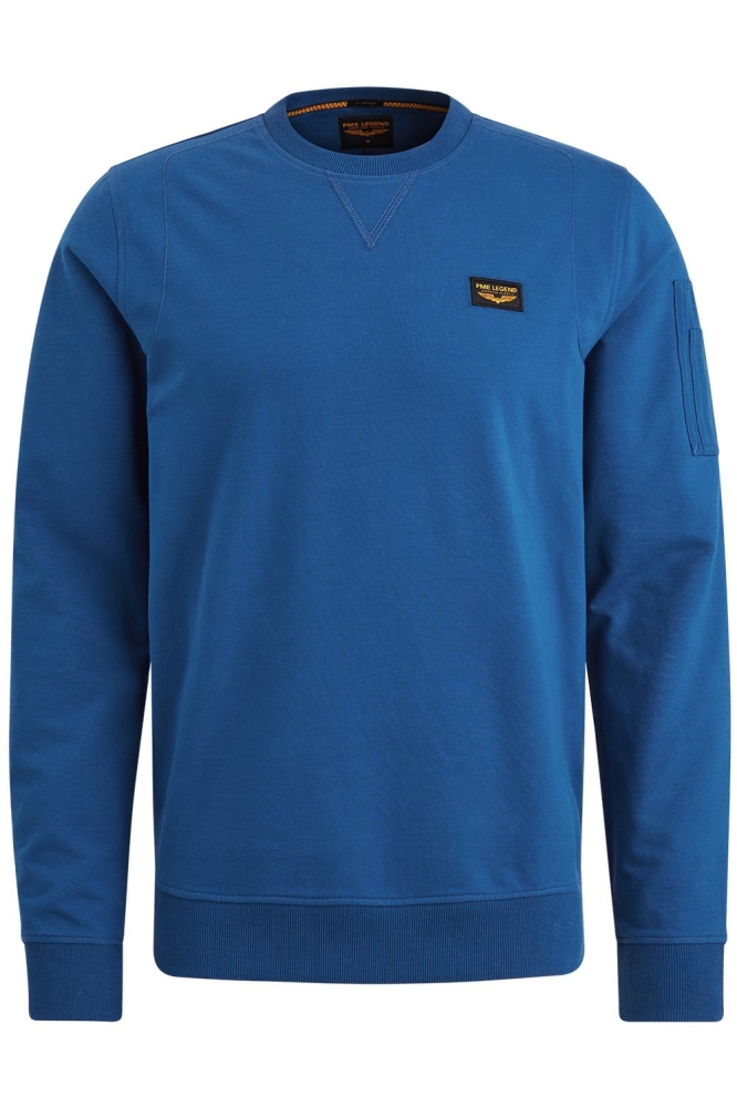 PME legend blauwe heren t-shirt | Vooraanzicht