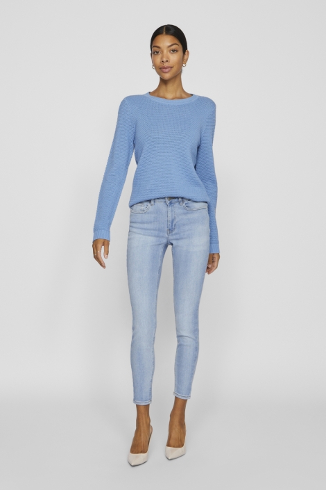 Vila blauwe dames trui | Model