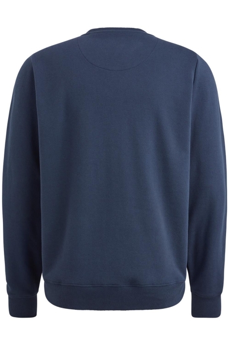 PME legend blauwe heren sweater | Achteraanzicht