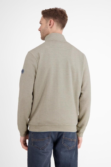 Lerros beige heren sweater | Model achteraanzicht