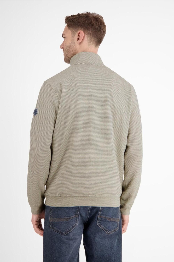 Lerros beige heren sweater | Model achteraanzicht