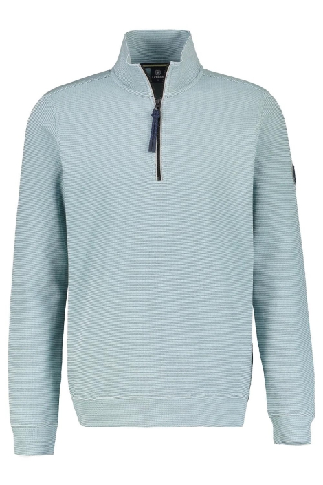 Lerros blauwe heren sweater | Vooraanzicht