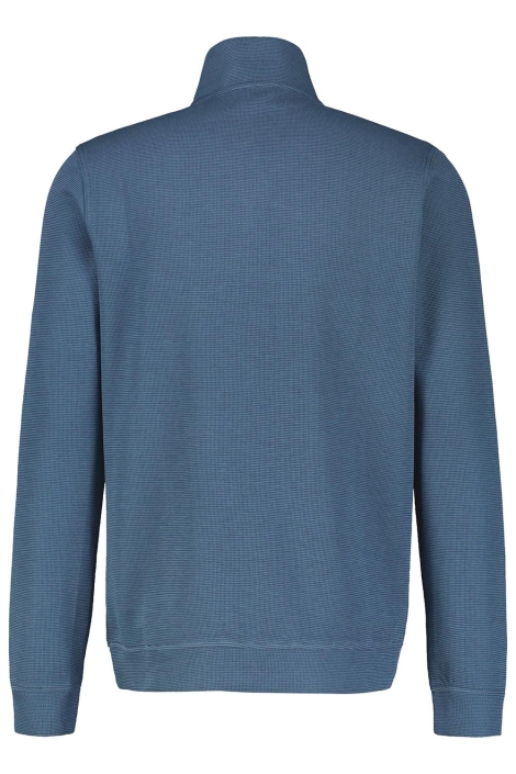 Lerros blauwe heren sweater | Achteraanzicht