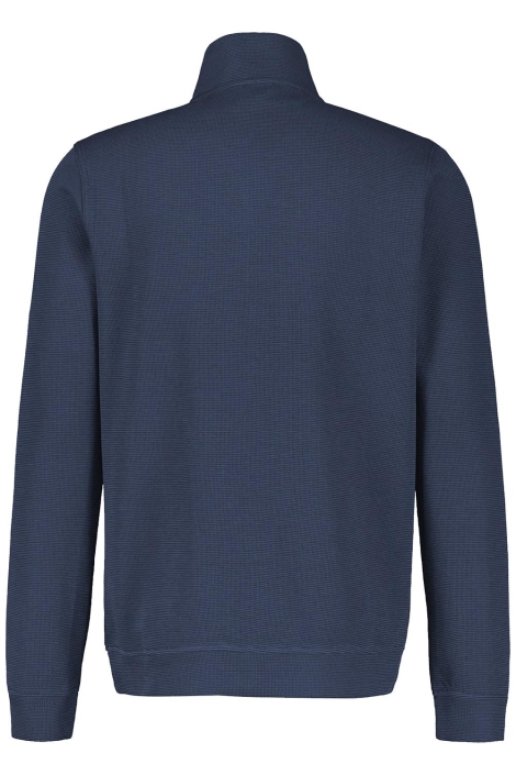 Lerros blauwe heren sweater | Achteraanzicht