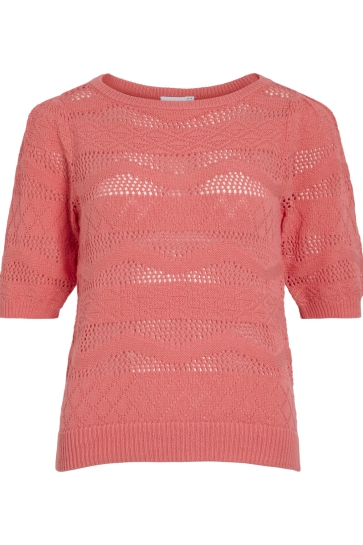 Vila Trui VIDAZY NEW BOATNECK 2/4 KNIT TOP/TE 14106282 DUBARRY