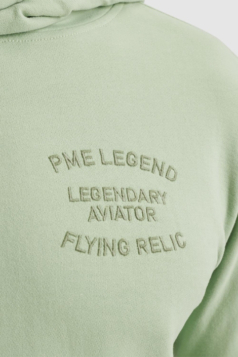 PME legend groene heren sweater | Close up