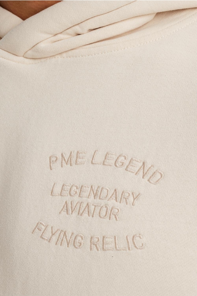 PME legend ecru heren sweater | Close up