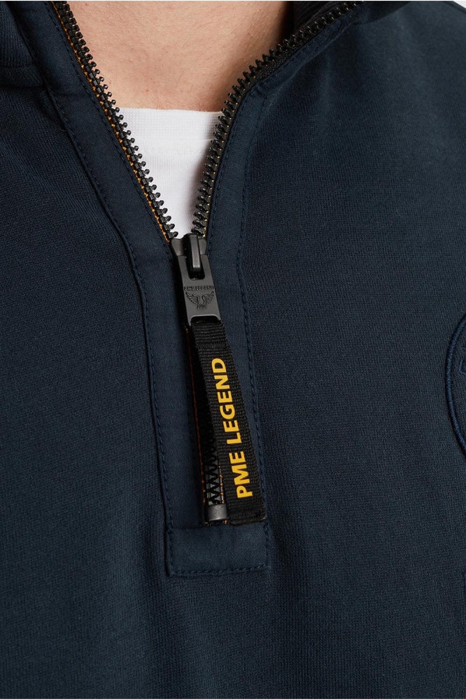 PME legend blauwe heren sweater | Close up