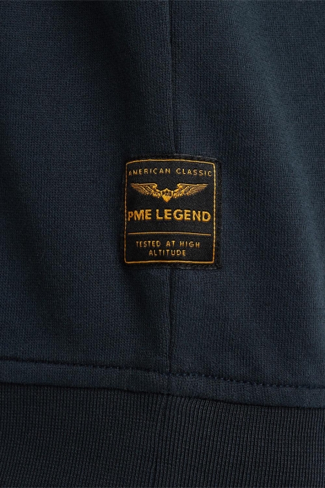 PME legend blauwe heren sweater | Close up