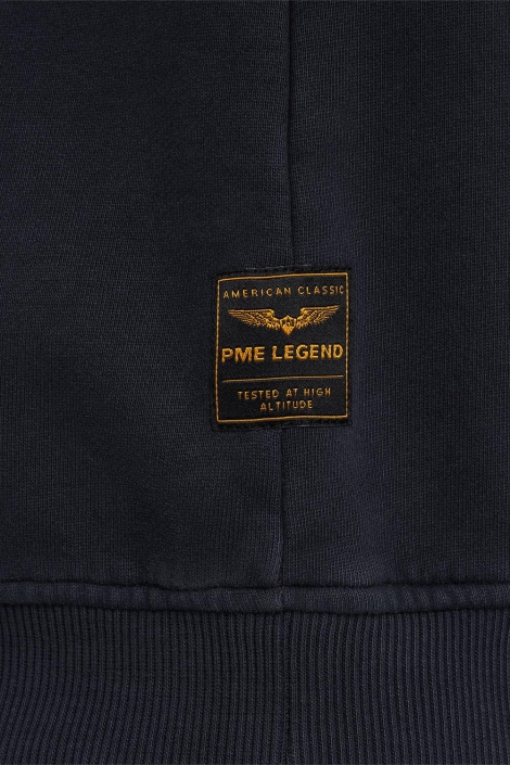 PME legend blauwe heren sweater | Close up