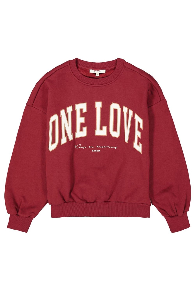 Garcia bordeaux dames sweater | Vooraanzicht