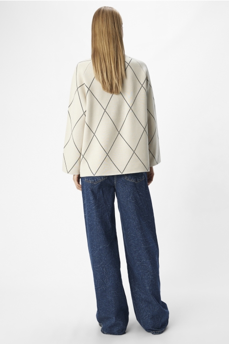 Object beige dames trui | Model