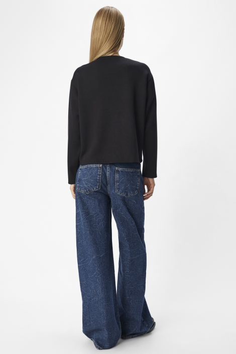 Object zwarte dames sweater | Model
