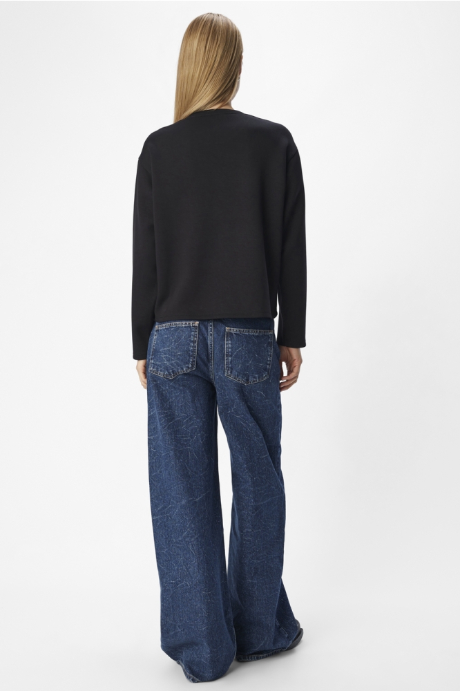 Object zwarte dames sweater | Model